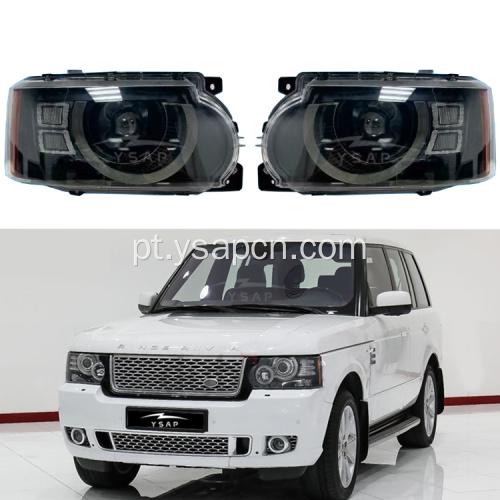 Faróis de estilo Defender para 2010 Range Rover Vogue